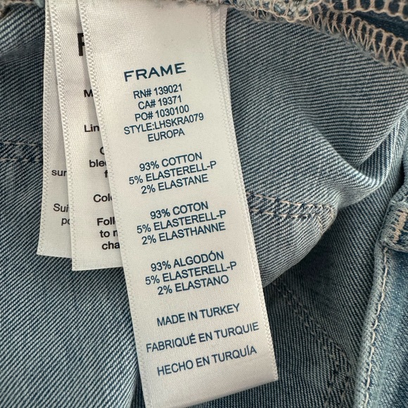 EXCELLENT USED CONDITION FRAME LE HIGH SKINNY JEANS - Picture 8 of 8